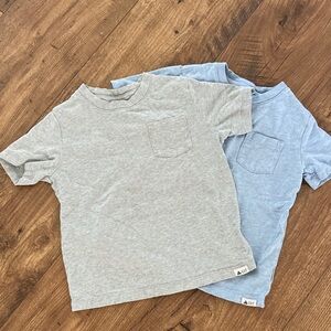 GAP Gray and Blue Short Sleeve Tees